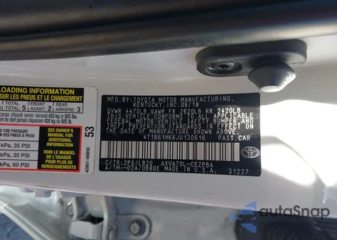 2018 Toyota Camry Xse from USA, damaged, VIN 4T1B61HK6JU130616